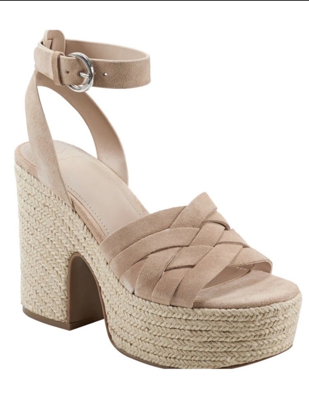 Marc Fisher LTD Oaten Espadrille Platform
Sandal Natural Blush Size 8M